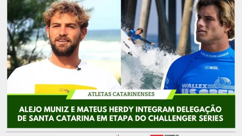 Surfistas catarinenses estão na disputa do Challenger Series na Califórnia