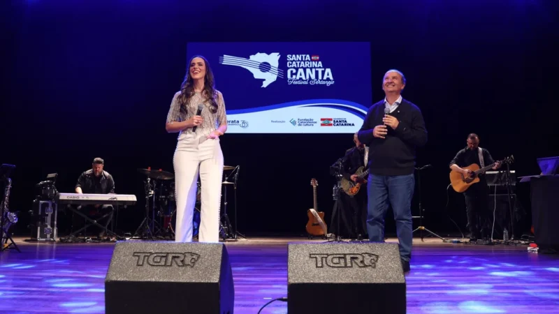 Com a presença do governador, Joaçaba conhece os selecionados para a próxima fase do Santa Catarina Canta