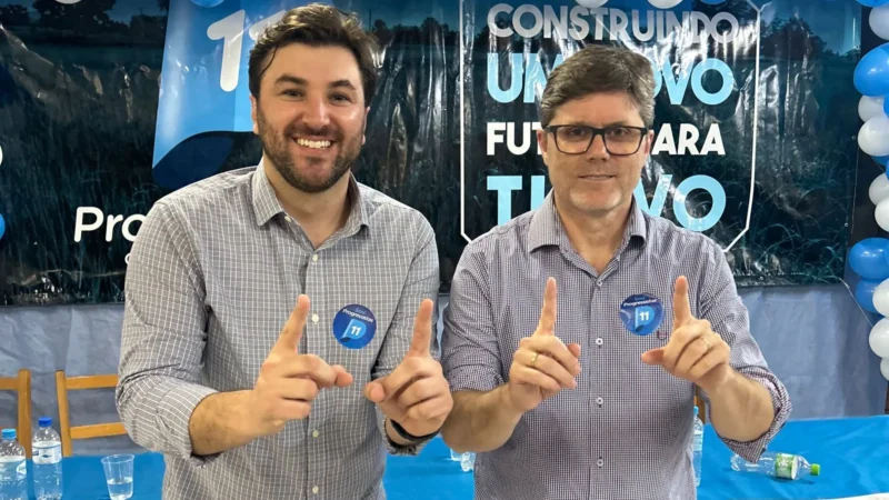 Progressistas de Turvo vai de Patrick Favaro Nazari e Neguinho de Stefani