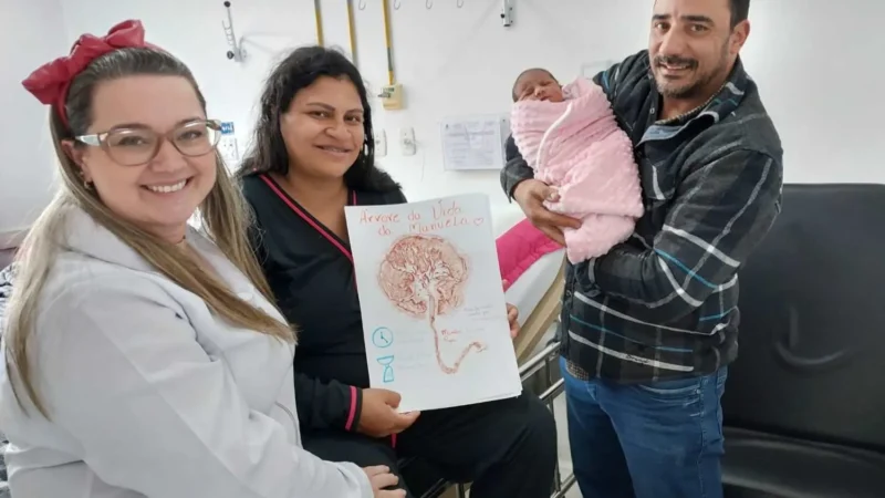 Agosto Dourado: trabalho na maternidade Tereza Ramos de Lages reforça importância da amamentação e do vínculo entre mãe e bebê