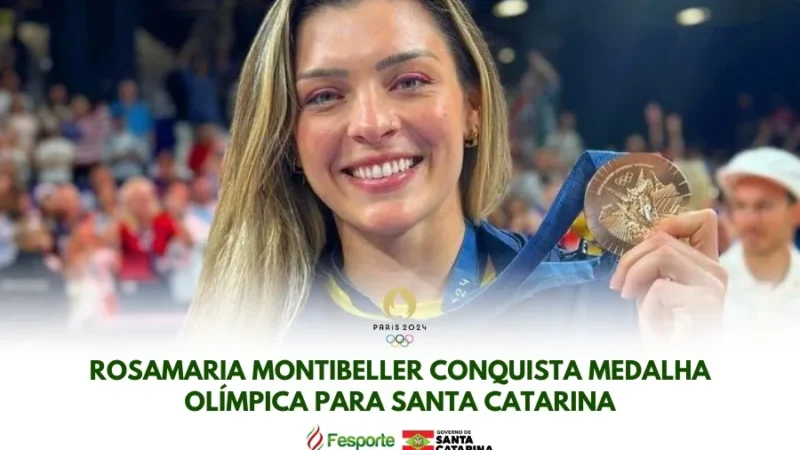 Embaixadora dos Jogos Escolares de Santa Catarina conquista medalha nas Olimpíadas de Paris