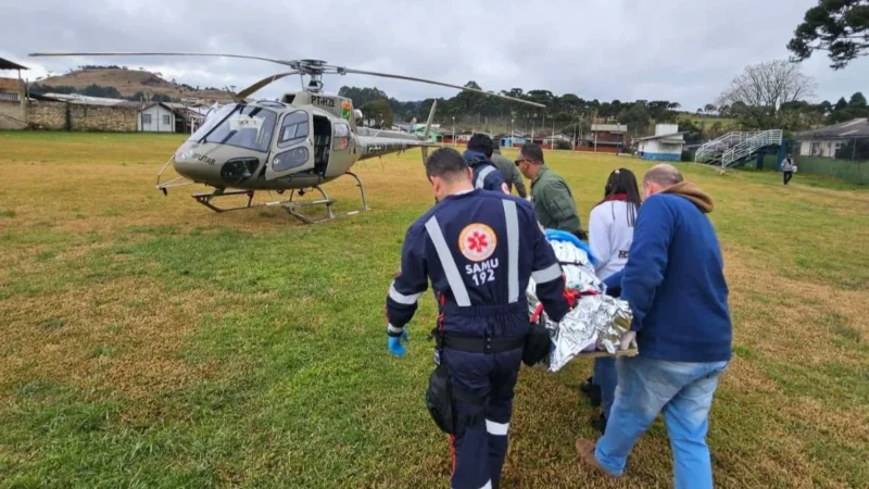 Serviço Aeromédico do SAMU Planalto Serrano completa 40 atendimentos de urgência