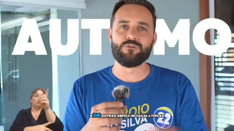 Candidato a Prefeito de Arroio do Silva inclui intérprete de Libras em seus vídeos na rede social