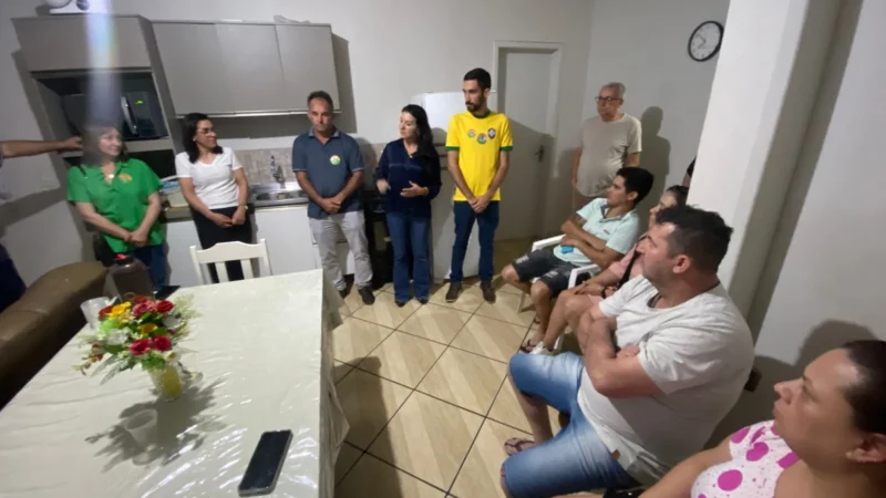 Gislaine Cunha se reúne com apoiadores no São Luiz, em Sombrio