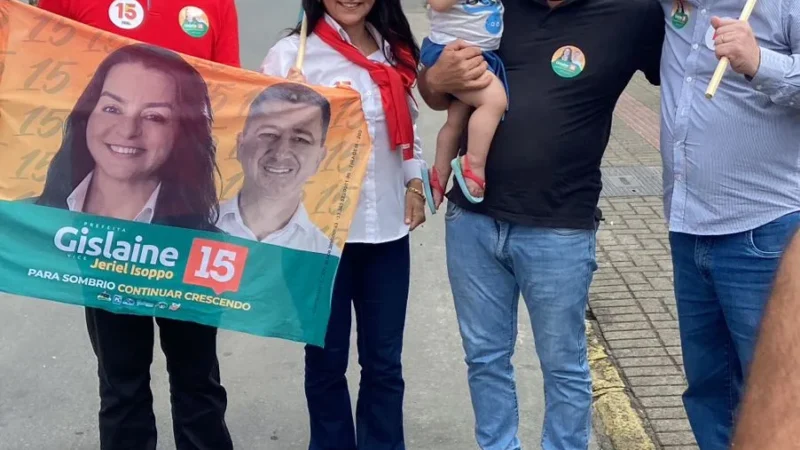 Tiago Zilli participa de bandeiraço em apoio à Gislaine e Jeriel