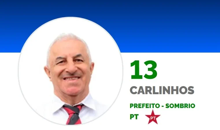 CARLINHOS INDEFERIDO EM SOMBRIO, RECORRE AO TRE/SC