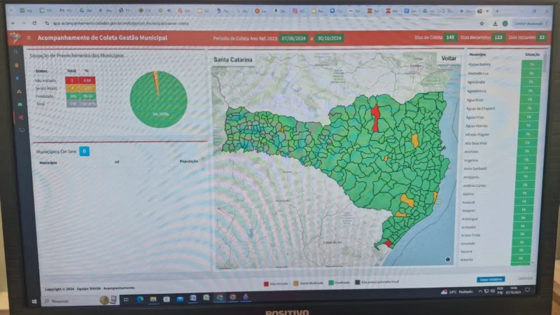 Santa Catarina é destaque na coleta de dados do Sistema Nacional de Informações em Saneamento Básico
