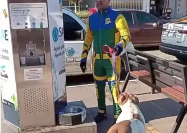 Super-herói destaca a importância da hidratação e apresenta seu mascote