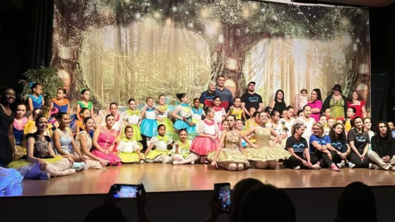 Bailarinas da Casa da Fraternidade Encantam Araranguá com Espetáculo “Uma Aventura na Floresta”