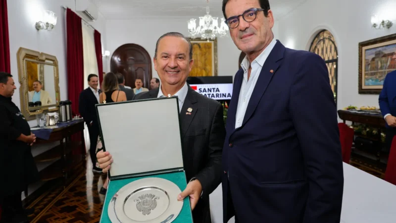 Governador recebe comitiva de Portugal em visita a Santa Catarina