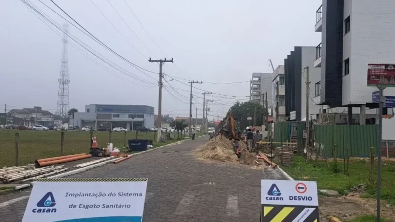 CASAN anuncia cronograma da implantação de rede coletora em Passo de Torres