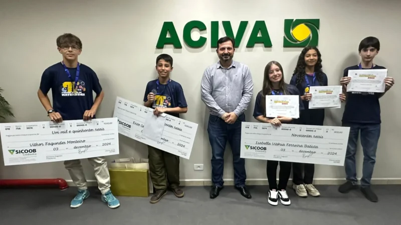 IV Prêmio ACIVA de Matemática reconhece talentos e incentiva a educação em Araranguá