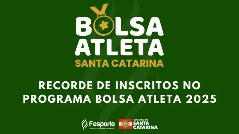 Programa Bolsa Atleta 2025 bate recorde de inscritos