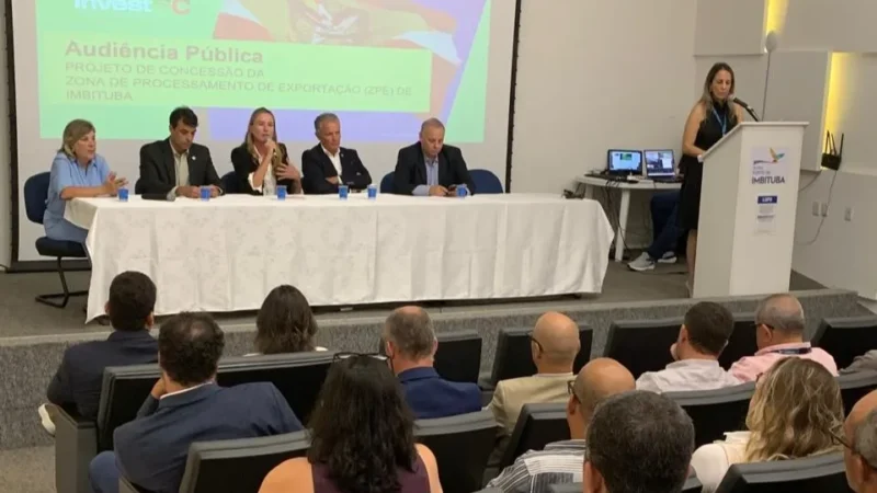 Concessão da ZPE Imbituba avança com a realização de audiência pública