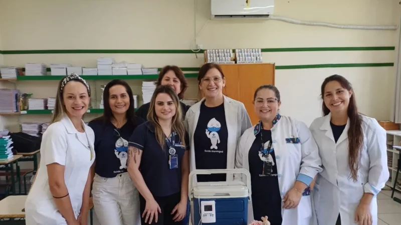 Educação e saúde de mãos dadas: ação no Dia da Família mobiliza comunidade escolar em Araranguá
