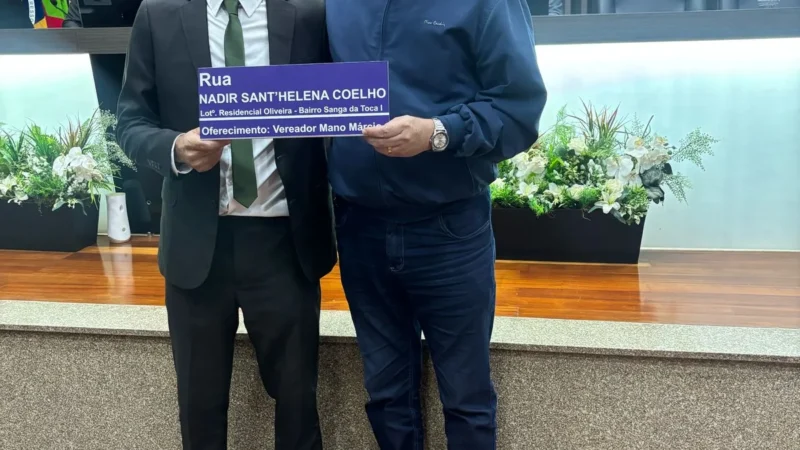 Professora Nadir Sant’Helena Coelho dá nome a rua em Araranguá como homenagem à sua trajetória na educação