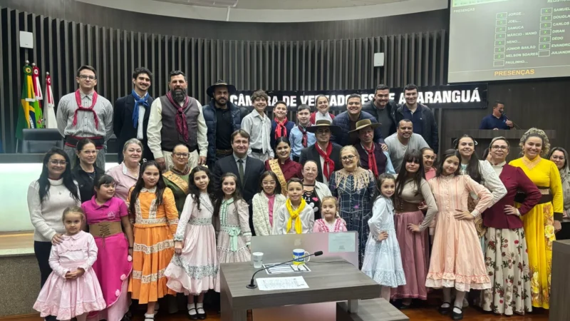 Invernada Mirim do CTG Crioulos do Caverá apresenta atividades na Câmara de Araranguá