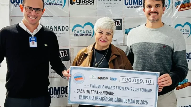 Casa da Fraternidade arrecada mais de R$ 20 mil com Geração Solidária de maio e anuncia nova parceria com a Granado