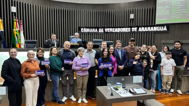 Maria Corrêa de Araújo é homenageada com nome de rua no Bairro Santa Rosa de Lima