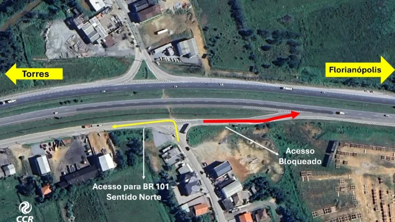 CCR ViaCosteira inicia obras em Paulo Lopes e altera acesso à BR-101 Sul