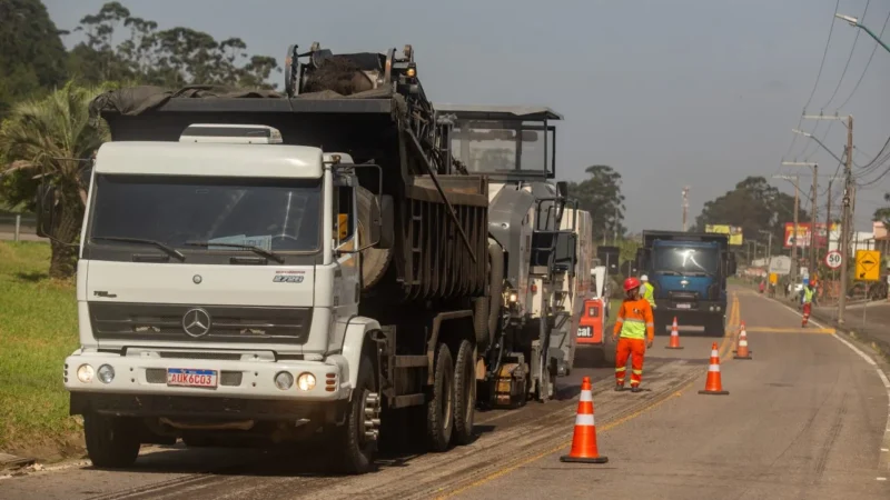 Programação semanal de obras na BR-101 Sul