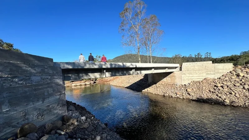 Nova ponte no Costão da Pedra evitará isolamento de famílias em Jacinto Machado