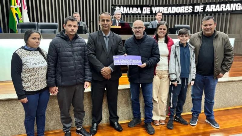 Rua no bairro Santa Rosa de Lima recebe o nome de José Cândido Francisco