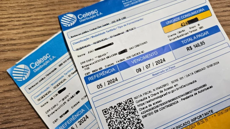 Celesc aplica isenção total na conta de luz para famílias de baixa renda