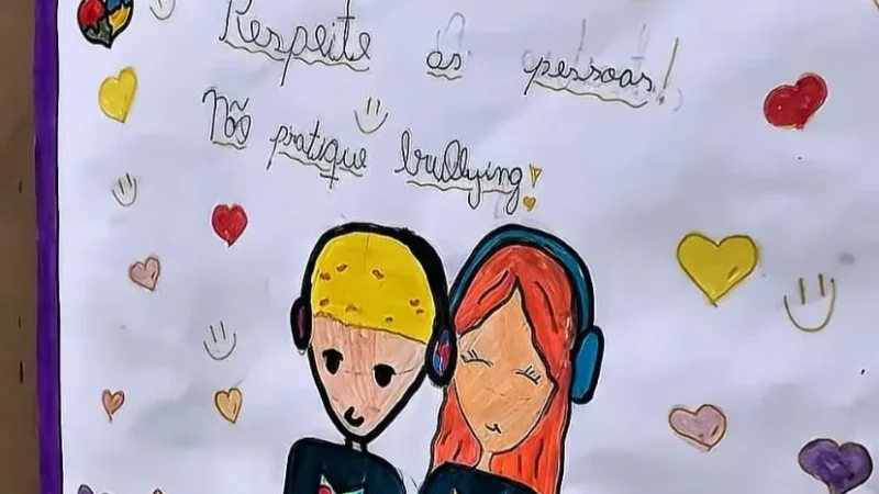 Estudantes da rede estadual produzem filmes e desenhos sobre bullying em festival na região da AMESC