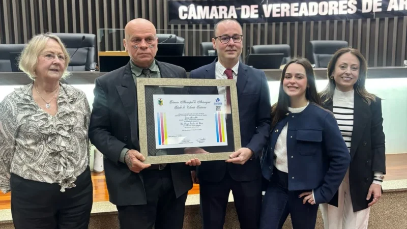 Delegado Diego de Haro recebe Título de Cidadão Honorário em Araranguá