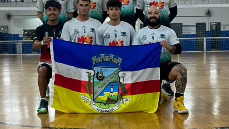 Vôlei de Araranguá conquista três vitórias e avança em 1º lugar no JESC