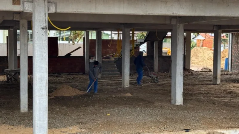 Obras da nova sede da Câmara de Maracajá avançam e prometem modernizar atuação do Legislativo