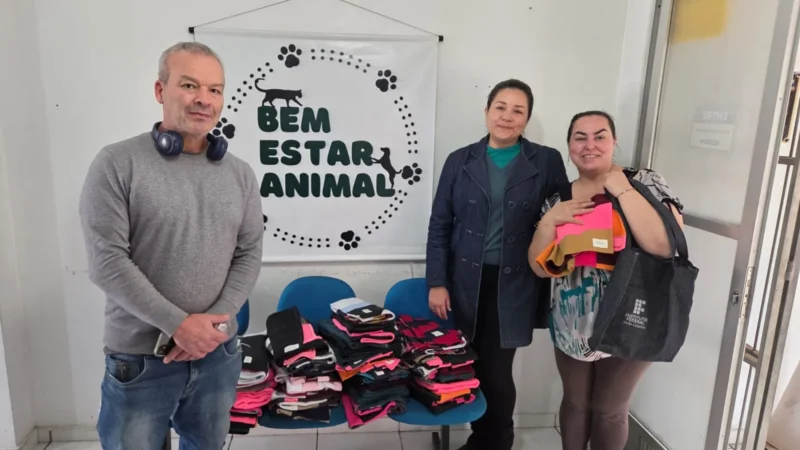 IFSC doa roupas pós-operatórias ao setor de Bem-Estar Animal de Araranguá