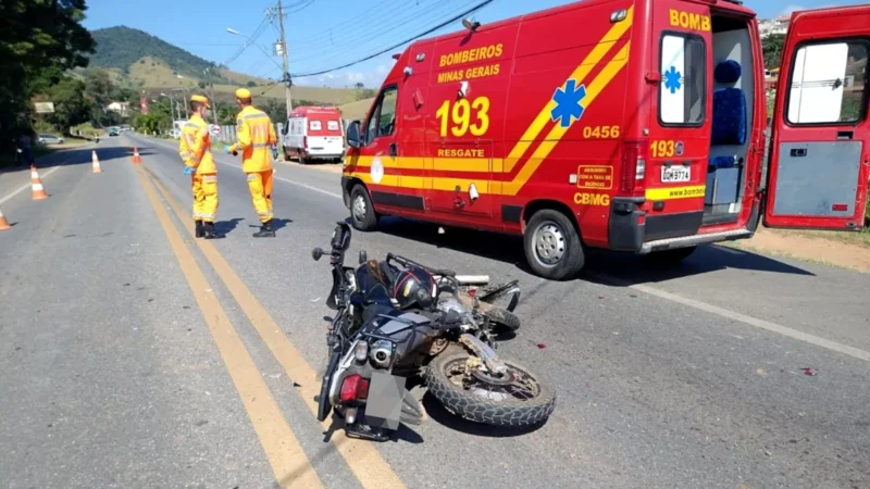 Colisão entre motocicletas deixa dois feridos em Sombrio e mobiliza equipes de emergência