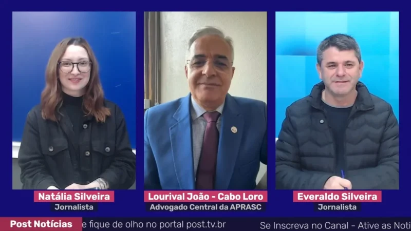 Aprasc estreia quadro na Post TV com Cabo Loro: desafios da reserva remunerada e avanços na carreira militar