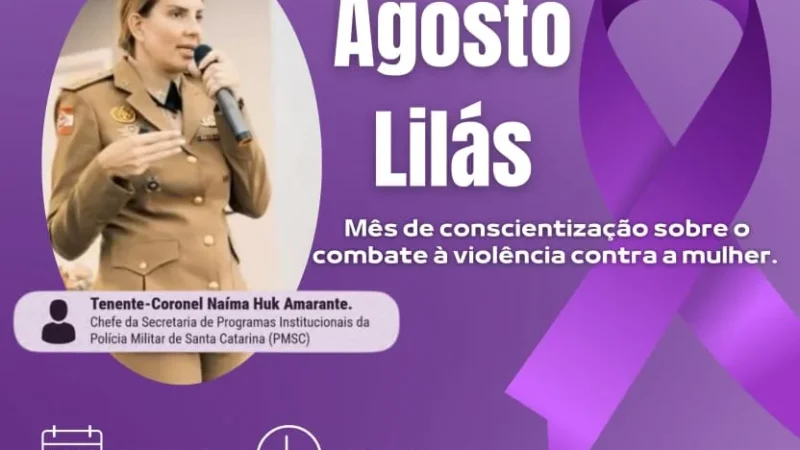 Araranguá promove encontro em alusão ao Agosto Lilás para fortalecer combate à violência contra a mulher