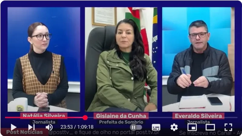 Enfoque Político: Gislaine Cunha, prefeita de Sombrio, faz balanço de sete meses de gestão