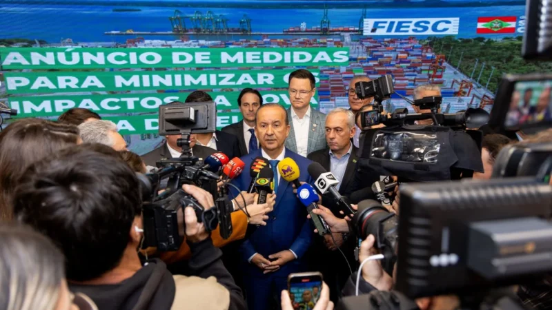 SC lança pacote de R$ 435 milhões para salvar 73 mil empregos ameaçados por tarifa dos EUA