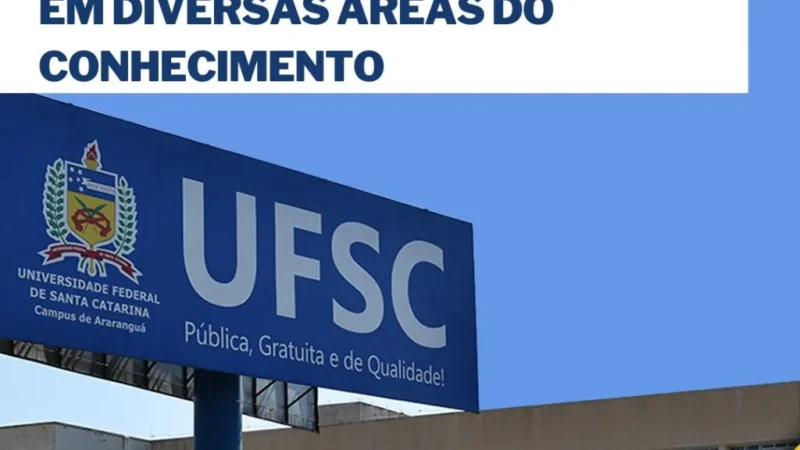 UFSC Araranguá abre concurso para 26 vagas de docentes