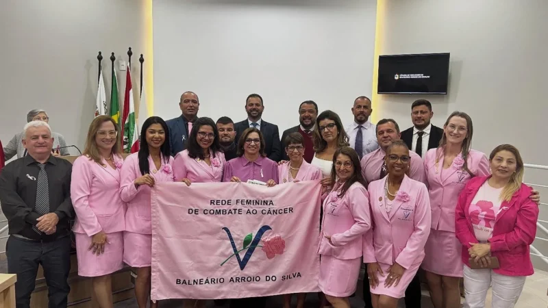 Câmara de Balneário Arroio do Silva abre oficialmente as ações do Outubro Rosa