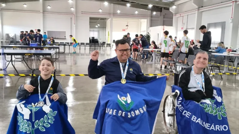 APAE Sombrio brilha no Parajerva do Vale do Araranguá e conquista diversas medalhas