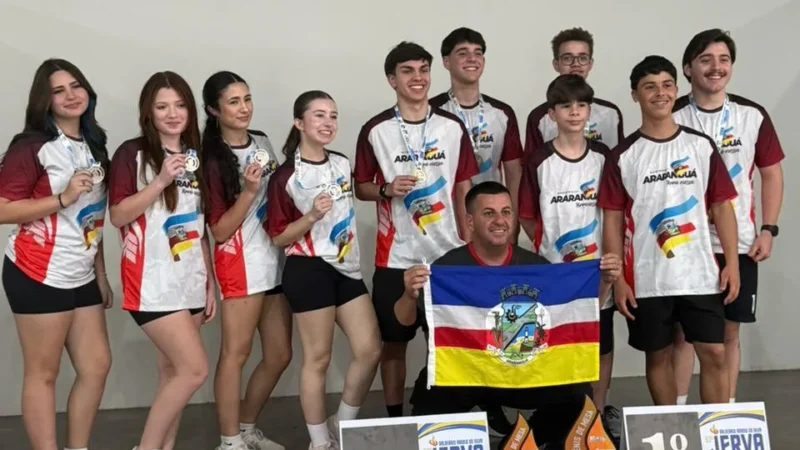 Araranguá brilha no JERVA e conquista título invicto no Tênis de Mesa