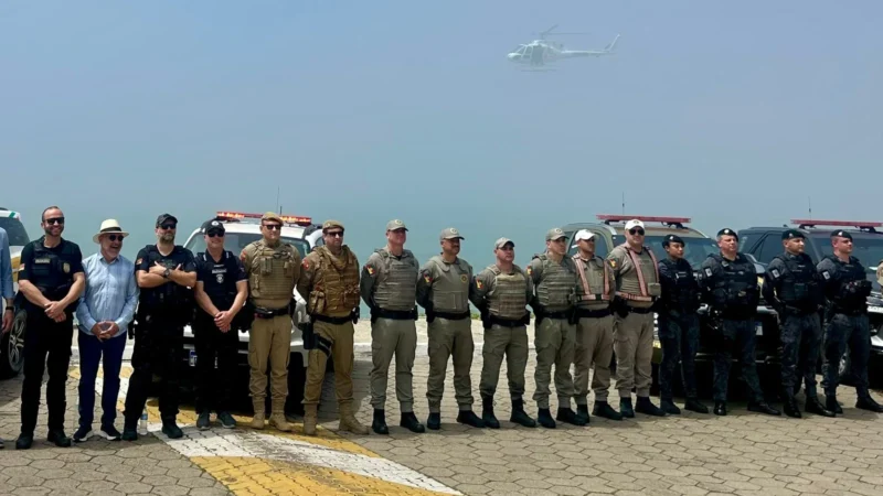 PMSC participa do lançamento da Operação Fronteiras e Divisas Seguras em Torres (RS)
