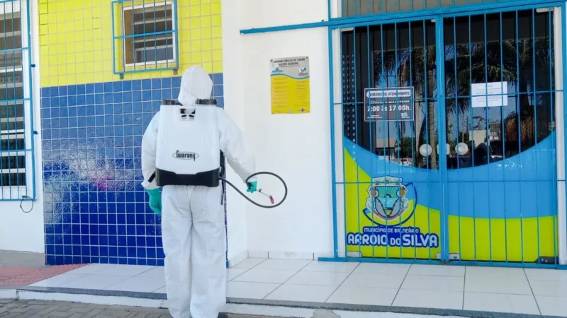 Arroio do Silva intensifica combate ao Aedes aegypti com borrifação residual em prédios públicos