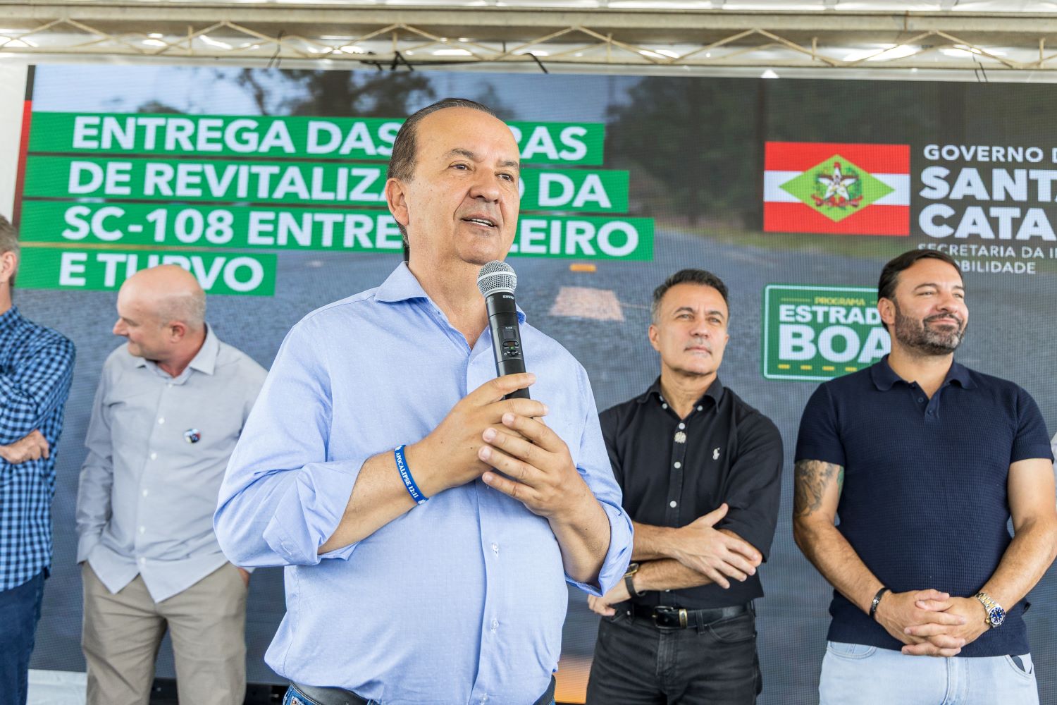 Estrada Boa: governador entrega revitalização da SC-108 entre Meleiro e Turvo