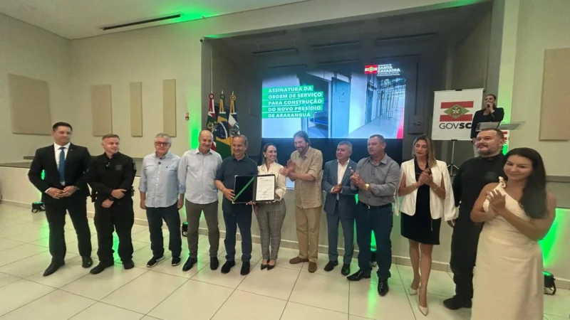 Governador Jorginho Mello autoriza construção do novo Presídio Regional de Araranguá