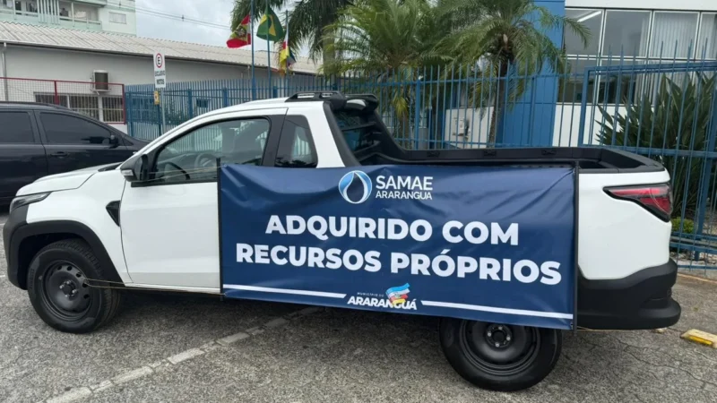 SAMAE de Araranguá inicia 2026 com novos investimentos e reforça frota com veículo zero quilômetro