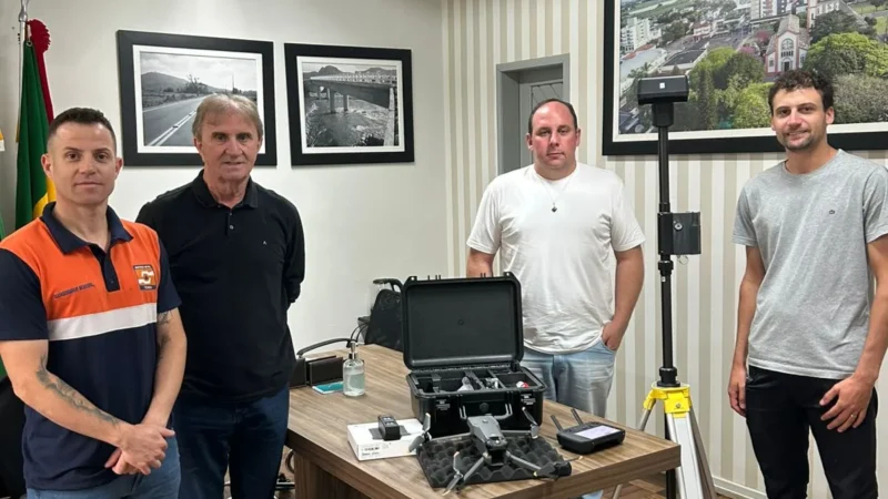 Prefeitura de Turvo investe em drone de alta tecnologia para modernizar a engenharia e reforçar ações da Defesa Civil
