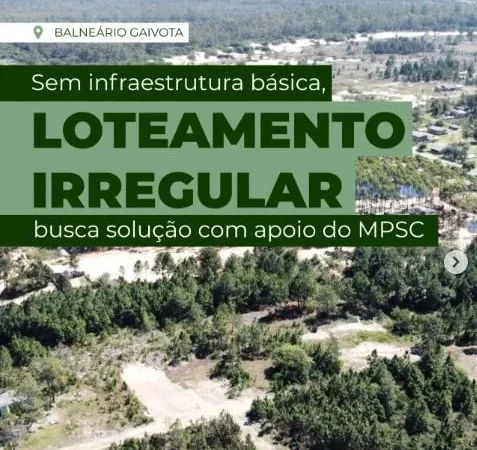 Moradores vivem sem água e esgoto em loteamento com 6 mil terrenos no Sul de SC