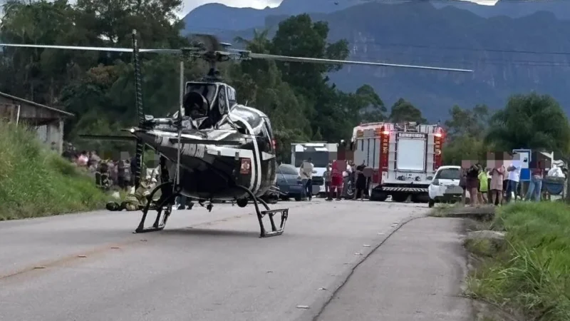 Trabalhador sofre queda de telhado e é socorrido em estado grave em Morro da Fumaça